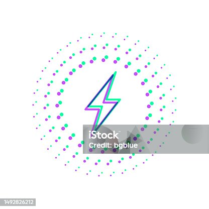 istock Wireless charging. Icon with two color overlay on white background 1492826212