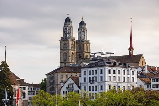 View Of Zurich And The Grossmünster Church