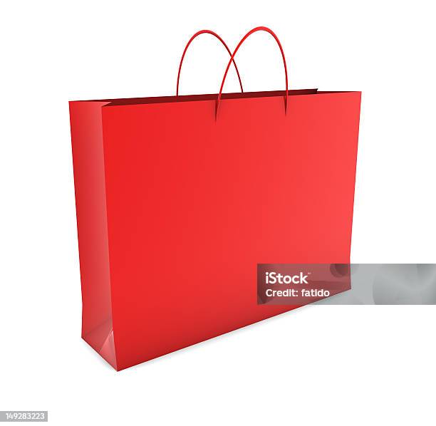 Foto de Red Bolsa De Compras e mais fotos de stock de Aniversário - Aniversário, Bolsa de Presente, Bolsa - Objeto manufaturado