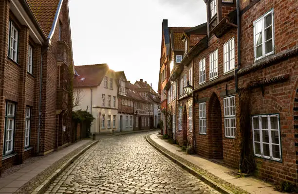 Small alley in Lüneburg in Germany