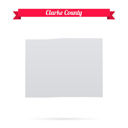 アイオワ州クラーク郡白い背景に赤いバナーの地図 アイオワ州のベクターアート素材や画像を多数ご用意 アイオワ州, アイコン, アメリカ