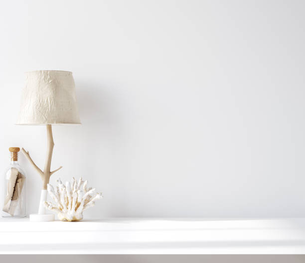 Minimalist modern room interior background, Scandinavian style