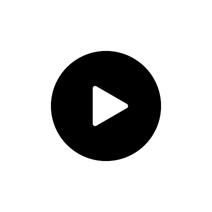 Video Player Solid Icon. Design is Suitable for Web Page, Mobile App, UI, UX and GUI design.