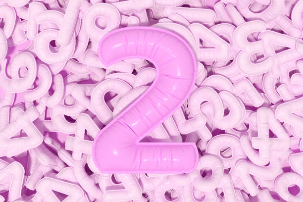 istock Number 2 balloon on pink numbers 1492851913