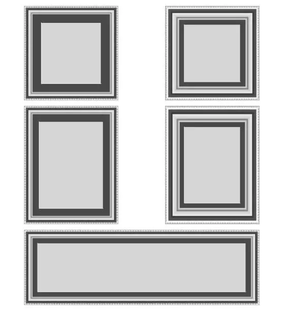 Vector illustration of Photo Frames vector set