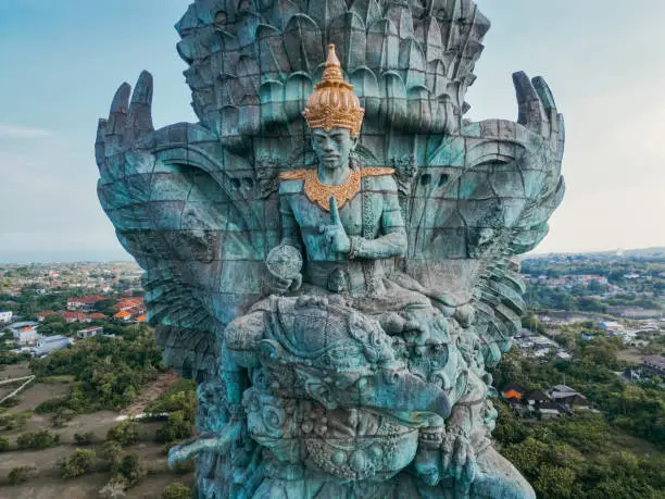 Photo of Garuda Visnu Kencana statue in Uluwatu - Bali.