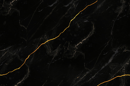 Abstract seamless Black and white marble stone natural pattern texture with gold line background and use for interiors tile wallpaper luxury design