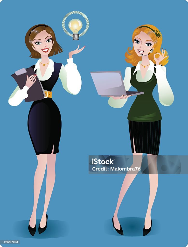 Kobiety biznesu - Grafika wektorowa royalty-free (Natchnienie)