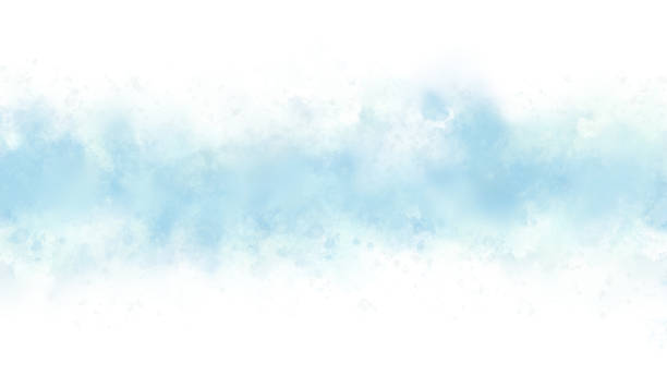 istock Abstract blue sky  watercolor background 1492870679