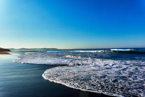 istock Scenic view of beach during sunrise 1492875546