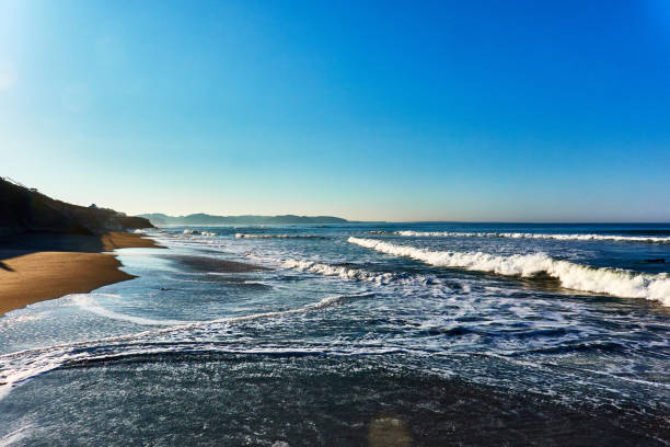 istock Scenic view of beach during sunrise 1492875583