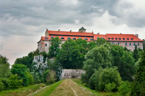 landscape with Tyniec Abbey in Poland, Europe