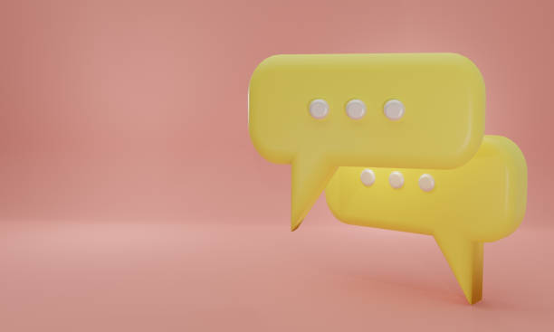 istock Minimal chat bubble. Contact us or chat  icon 3D in pink background.. 1492877623