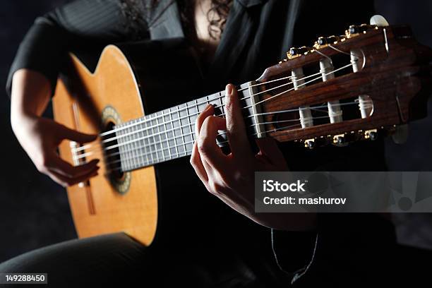 Classic Guitar Stock Photo - Download Image Now - Adult, Art, Art And Craft