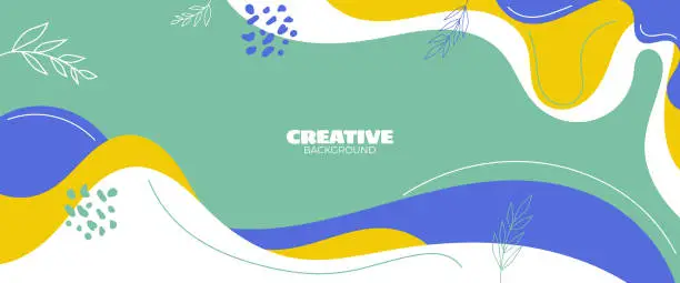 Vector illustration of Creative simple abstract bright background