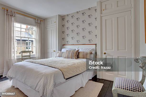 Traditional Bedroom Decor Stock Photo - Download Image Now - Bed - Furniture, Victorian Style, Bedroom