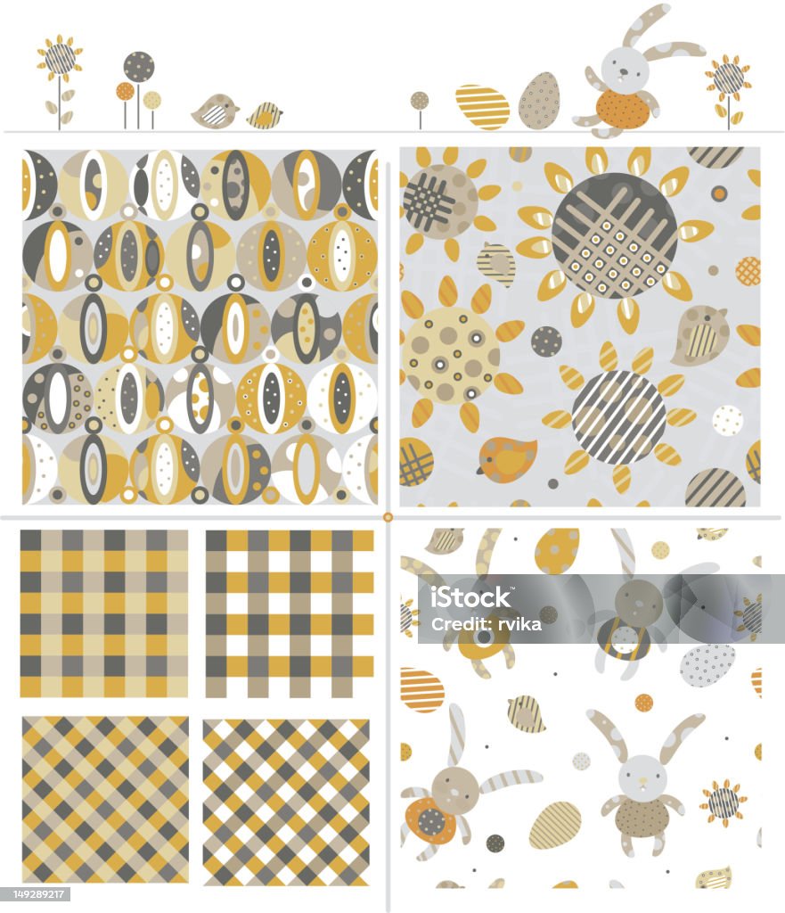 Seamless pattern di carino. - arte vettoriale royalty-free di A quadri