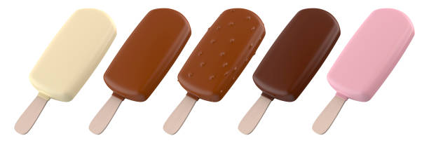 istock Group of five chocolate ice creams 1492892408