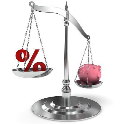 Weight scale savings investment piggy bank interest rate