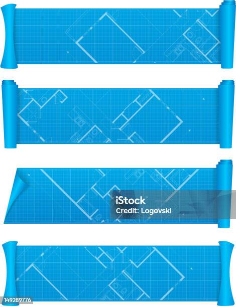 Projekt Banery - Stockowe grafiki wektorowe i więcej obrazów Projekt - Plan - Projekt - Plan, Rama, Architekt