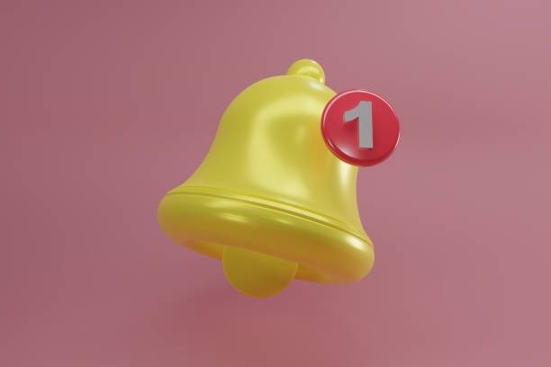 istock 3D render Notification bell icon with incoming inbox message isolate on pink background for your website, logo, app, UI, product print. Notification bell concept 3D rendering illustration icon. 1492900071