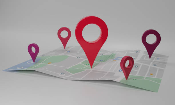 istock GPS. navigator pin checking  with map on white background. Location pin, location map, location icon. 3d rendering illustration. 1492905438