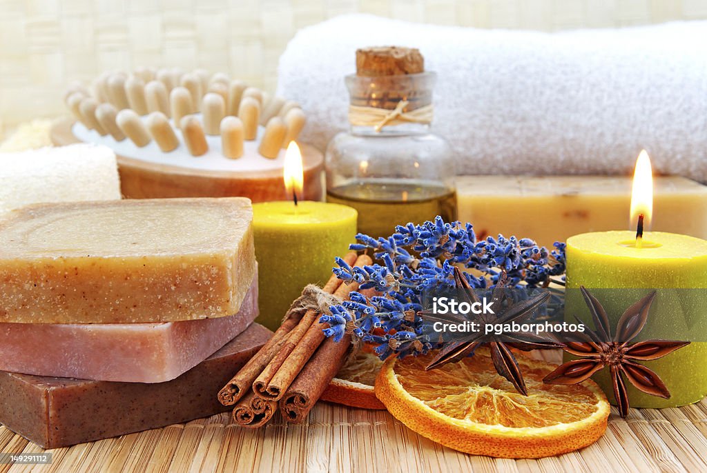 Home-made soap in wellness still life Home-made soap in wellness still life,Nikon D5000 Bathtub Stock Photo