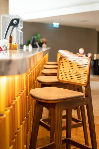 istock A cozy chair at counter bar. 1492913468