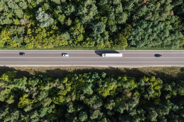 istock Cars on straight highway 1492914932