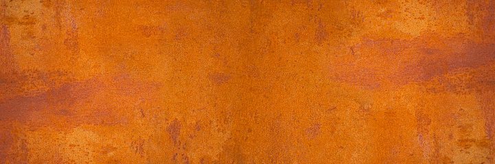 beautifully rusted thick sheet steel texture and full-frame background