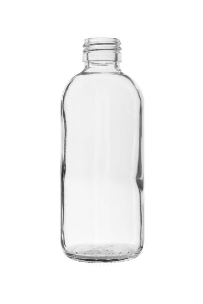 istock Round Glass Bottle Thread Mount no cap isolated on white background with clipping paths 1492935190