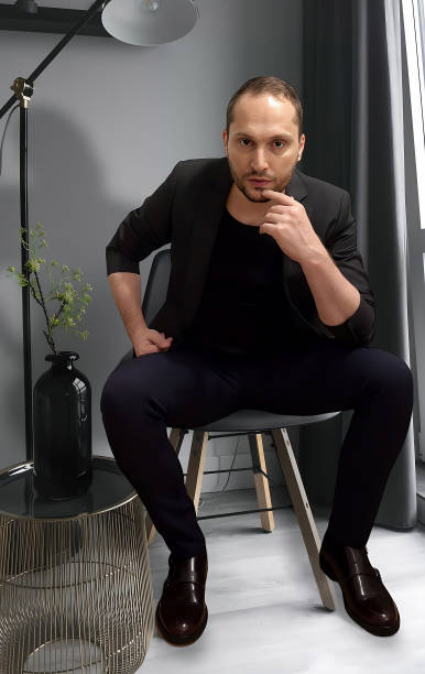 istock Handsome man with an intellectual and aggressive appearance 1492939979