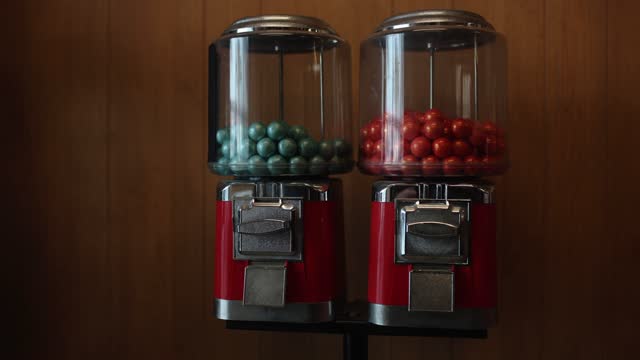 retro coin operated candy dispenser