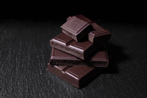 istock Chocolate. Dark Chocolate Bar Stack. Confectionery, Confection Concept. Dark Key 1492943858