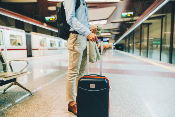 istock Businessman on business trip 1492944818