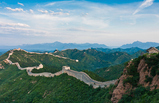 It is one of best part of Great Wall named Jinshangling where is about 150km from Beijing, China.