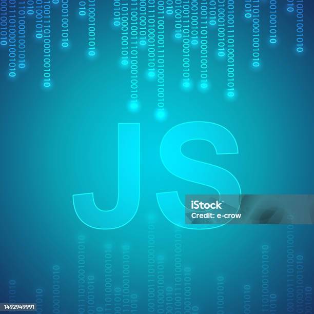 Ilustración de Programación Javascript Logotipo De Js Sobre Fondo ...