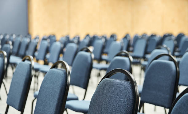 istock Chairs set up for a seminar in a convention center 1492954470