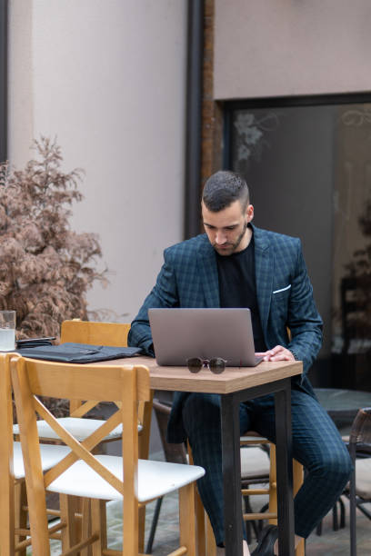 istock Young Businessman working online on his laptop 1492957796