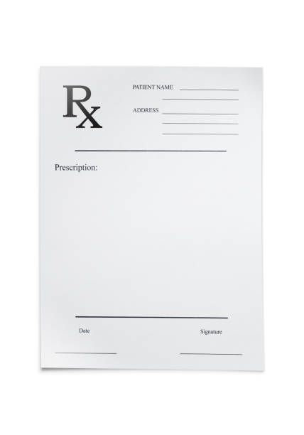 da prescrizione - prescrizione medica foto e immagini stock