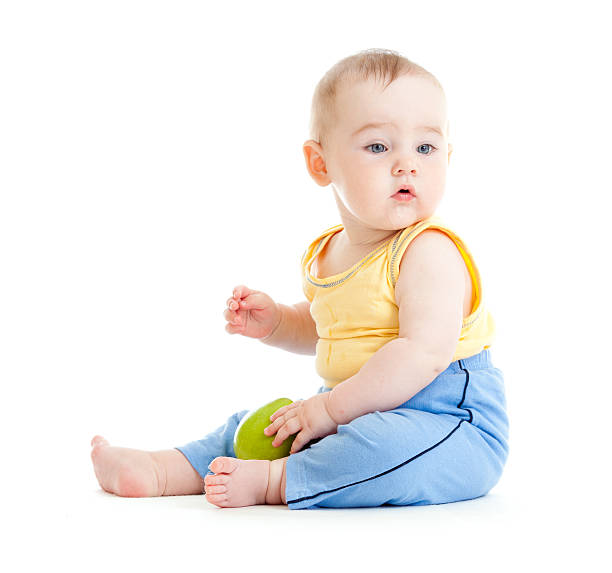 istock Child eating healthy food isolated 149296846