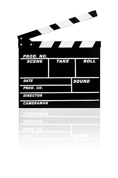 istock Blank film slate on white with clipping path 149297471