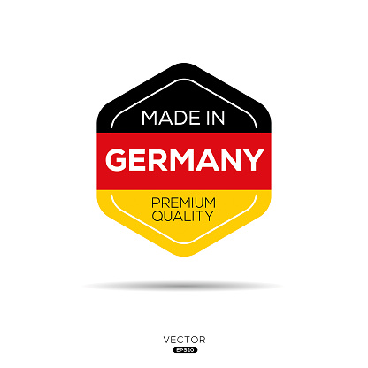 Made in Germany, vector illustration.