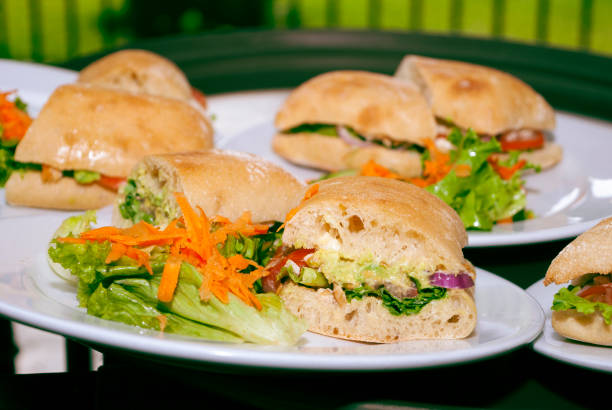 Healthy sandwich on a brown paper bag, Zgornje Jezersko