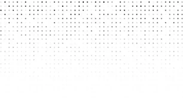 Vector illustration of Monochrome halftone background with dots
