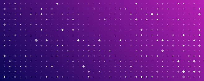 Abstract geometric background of squares. Purple pixel background with empty space. Vector illustration