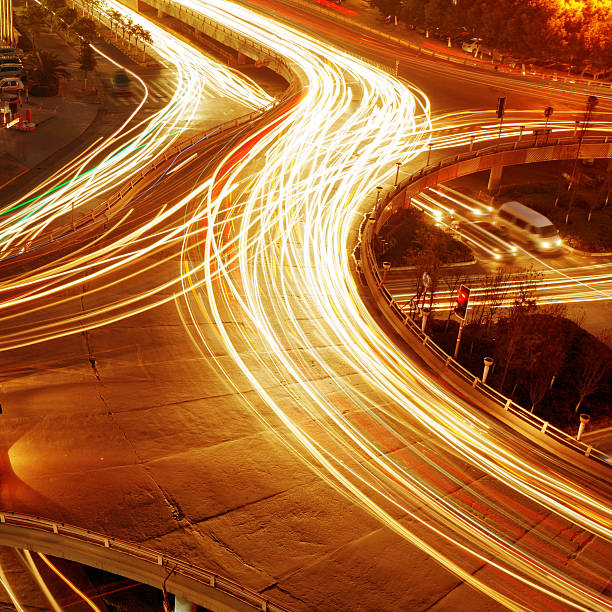 istock Overpass of the light trails 149298194