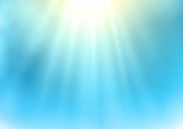 Vector illustration of Shining rays of light vector background