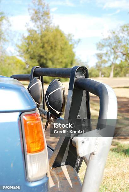 Bullbar Steelframe In Front Of 4x4 Stock Photo - Download Image Now - Front View, Off-Road Vehicle, Pick-up Truck