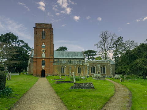 St Marys Church in the village of Grundisburgh, Suffolk, UK